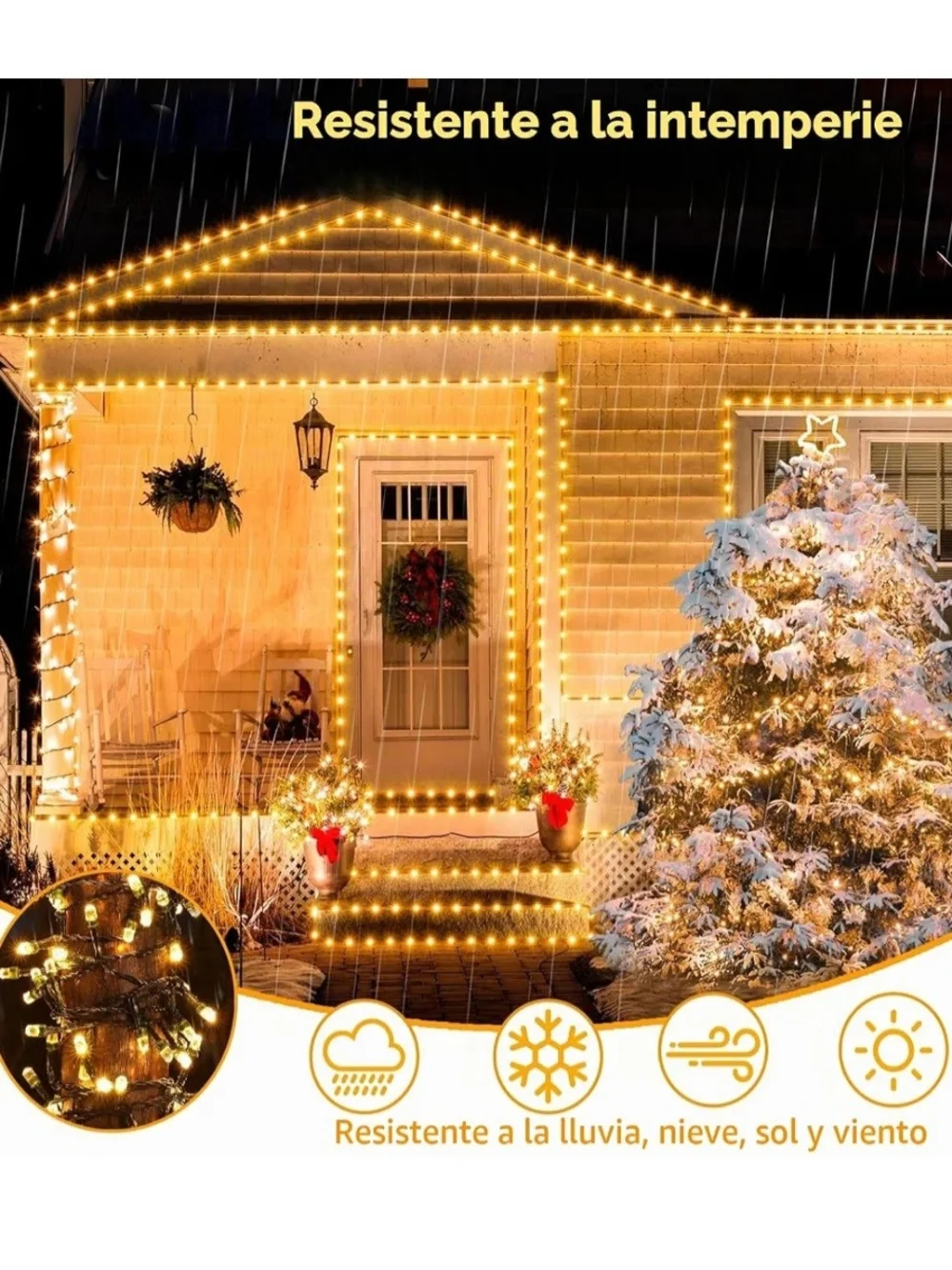 Warm White Holiday String Lights - Unbranded